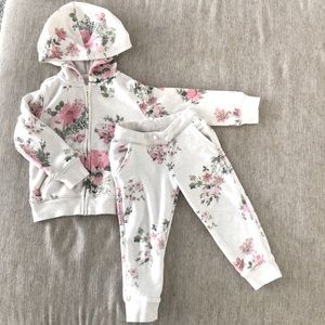 Toddler Floral Sweatsuit